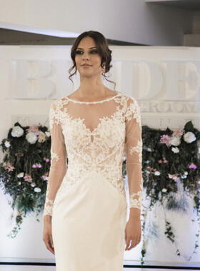 As seen on the catwalk at the Bride and Groom show.